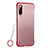 Funda Dura Ultrafina Carcasa Transparente Mate U01 para Xiaomi Mi A3 Lite Rojo