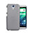 Funda Dura Ultrafina Transparente Mate para HTC Desire 820 Mini Gris