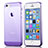 Funda Gel Ultrafina Transparente para Apple iPhone SE Morado