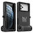 Funda Impermeable Bumper Silicona y Plastico Waterproof Carcasa 360 Grados Cover para Samsung Galaxy S8 Negro