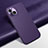 Funda Lujo Cuero Carcasa A02 para Apple iPhone 15 Morado