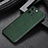 Funda Lujo Cuero Carcasa A04 para Apple iPhone 14 Pro Max Verde