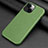 Funda Lujo Cuero Carcasa A09 para Apple iPhone 14 Verde