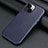 Funda Lujo Cuero Carcasa A09 para Apple iPhone 15 Plus Azul