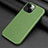 Funda Lujo Cuero Carcasa A09 para Apple iPhone 15 Plus Verde