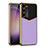 Funda Lujo Cuero Carcasa AC4 para Samsung Galaxy S22 Plus 5G Morado