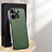 Funda Lujo Cuero Carcasa AT1 para Apple iPhone 15 Pro Max Verde