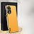 Funda Lujo Cuero Carcasa AT1 para Huawei Honor 50 5G Amarillo