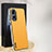 Funda Lujo Cuero Carcasa AT1 para Huawei Honor 90 5G Amarillo