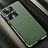 Funda Lujo Cuero Carcasa AT2 para Huawei Honor 100 5G Verde