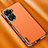 Funda Lujo Cuero Carcasa AT2 para Huawei Honor 60 Pro 5G Naranja