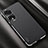 Funda Lujo Cuero Carcasa AT2 para Huawei Honor 80 Pro 5G Negro