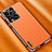 Funda Lujo Cuero Carcasa AT2 para Vivo iQOO 10 Pro 5G Naranja