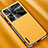 Funda Lujo Cuero Carcasa AT2 para Vivo X80 Pro 5G Amarillo