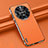 Funda Lujo Cuero Carcasa AT3 para Huawei Mate 60 Pro Naranja