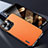 Funda Lujo Cuero Carcasa AT7 para Apple iPhone 13 Pro Naranja