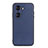 Funda Lujo Cuero Carcasa B01H para Huawei Honor 60 5G Azul