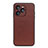 Funda Lujo Cuero Carcasa B01H para Huawei Honor 60 SE 5G Marron