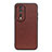 Funda Lujo Cuero Carcasa B01H para Huawei Honor 80 Pro 5G Marron