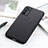 Funda Lujo Cuero Carcasa B01H para Oppo A16 Negro