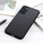 Funda Lujo Cuero Carcasa B01H para Oppo Reno6 5G Negro