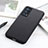 Funda Lujo Cuero Carcasa B01H para Oppo Reno6 Pro+ Plus 5G Negro