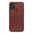 Funda Lujo Cuero Carcasa B01H para Samsung Galaxy A21s Marron