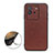 Funda Lujo Cuero Carcasa B01H para Vivo iQOO Neo6 5G Marron