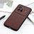 Funda Lujo Cuero Carcasa B01H para Vivo X80 5G Marron