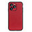 Funda Lujo Cuero Carcasa B02H para Huawei Honor 60 SE 5G Rojo