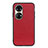 Funda Lujo Cuero Carcasa B02H para Huawei P50 Pro Rojo