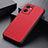 Funda Lujo Cuero Carcasa B02H para Oppo Find X5 Lite 5G Rojo