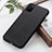 Funda Lujo Cuero Carcasa B02H para Samsung Galaxy A02s Negro