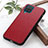 Funda Lujo Cuero Carcasa B02H para Samsung Galaxy A12 5G Rojo