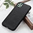 Funda Lujo Cuero Carcasa B02H para Samsung Galaxy A22 5G Negro