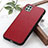 Funda Lujo Cuero Carcasa B02H para Samsung Galaxy F42 5G Rojo