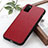 Funda Lujo Cuero Carcasa B02H para Samsung Galaxy M02s Rojo