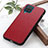 Funda Lujo Cuero Carcasa B02H para Samsung Galaxy M12 Rojo