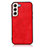 Funda Lujo Cuero Carcasa B02H para Samsung Galaxy S21 Plus 5G Rojo