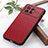 Funda Lujo Cuero Carcasa B02H para Vivo X Note Rojo