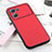 Funda Lujo Cuero Carcasa B03H para Oppo K10 5G Rojo