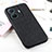 Funda Lujo Cuero Carcasa B03H para Vivo T1 5G Negro