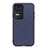 Funda Lujo Cuero Carcasa B03H para Xiaomi Redmi K40S 5G Azul