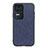 Funda Lujo Cuero Carcasa B03H para Xiaomi Redmi K50 5G Azul