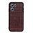 Funda Lujo Cuero Carcasa B04H para Oppo K10 5G Marron