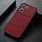 Funda Lujo Cuero Carcasa B05H para Oppo K10 5G Rojo