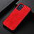 Funda Lujo Cuero Carcasa B05H para Oppo Reno6 Pro 5G India Rojo