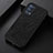 Funda Lujo Cuero Carcasa B05H para Oppo Reno6 Pro+ Plus 5G Negro