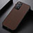 Funda Lujo Cuero Carcasa B05H para Xiaomi Redmi Note 11 Pro 4G Marron