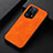 Funda Lujo Cuero Carcasa B06H para Oppo Find X5 5G Naranja